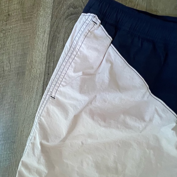 Vintage J. CREW Blue/Pale Pink Swim Trunks XL Unlined - Picture 5 of 10